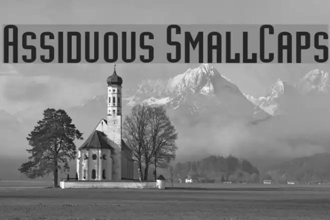 Assiduous SmallCaps Font examples