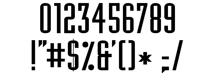 Assiduous Font OTHER CHARS