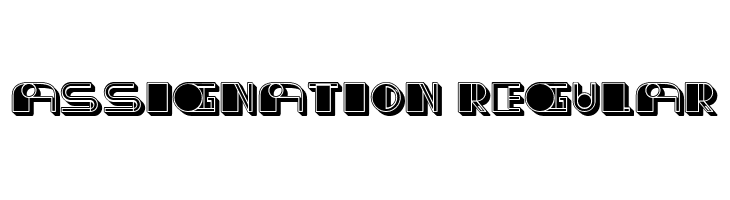 Assignation Regular  フリーフォントのダウンロード