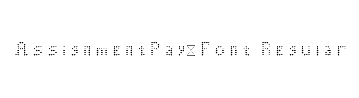 AssignmentPay-Font Regular  Frei Schriftart Herunterladen