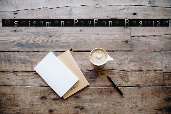 AssignmentPay-Font Regular Example 1