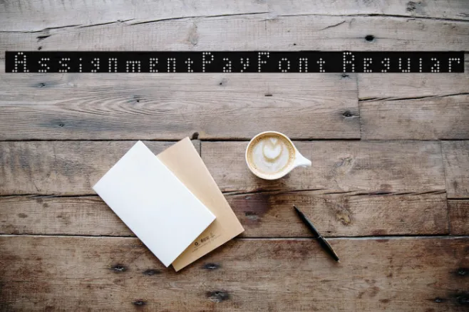 AssignmentPay-Font Regular Example 1