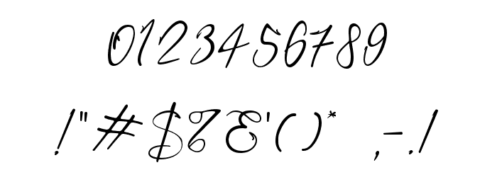 Assinatura Font OTHER CHARS