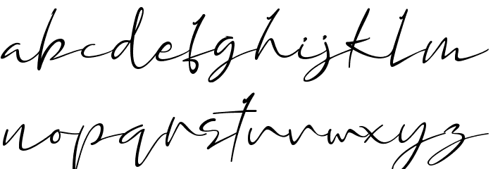 Assinatura Font LOWERCASE