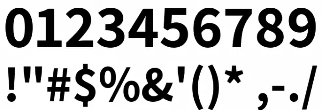 Assistant Bold Font OTHER CHARS