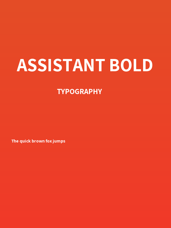 Assistant Bold Poster