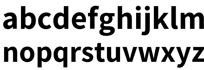 Assistant Bold Font LOWERCASE