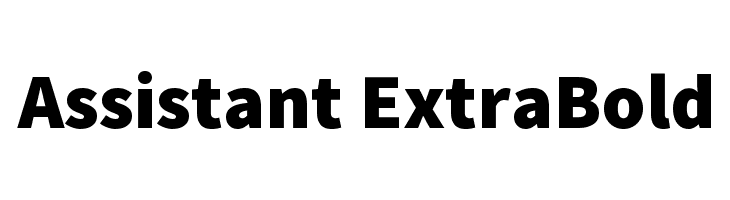 Assistant ExtraBold Font