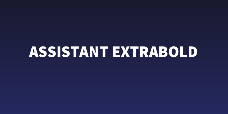 Assistant ExtraBold Social Header