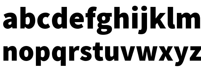 Assistant ExtraBold Font LOWERCASE