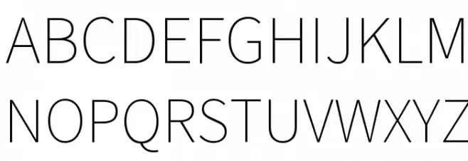 Assistant ExtraLight Schriftart Groß