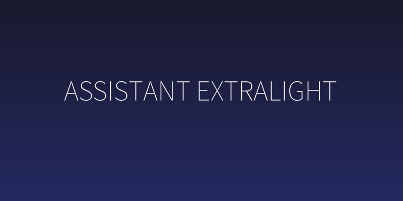 Assistant ExtraLight Social Header