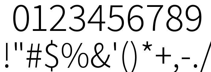 Assistant Light Font OTHER CHARS