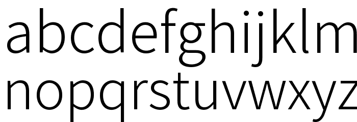 Assistant Light Font LOWERCASE