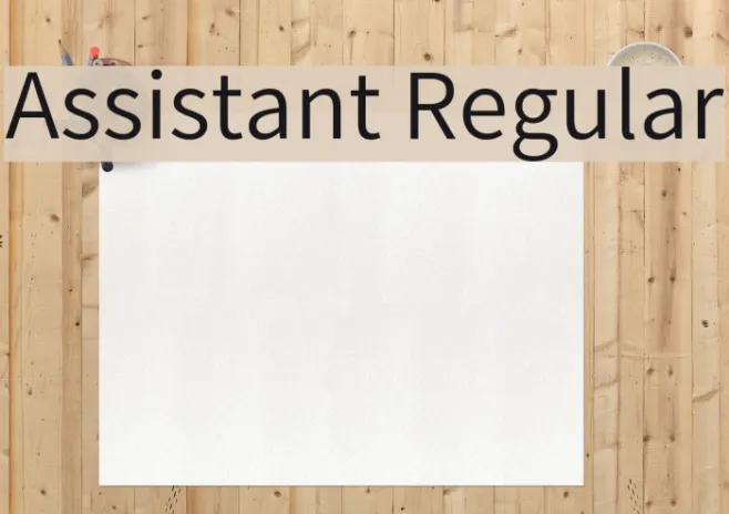 Assistant Regular Example 3