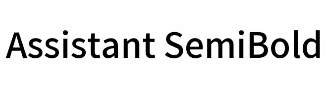 Assistant SemiBold  免费字体下载