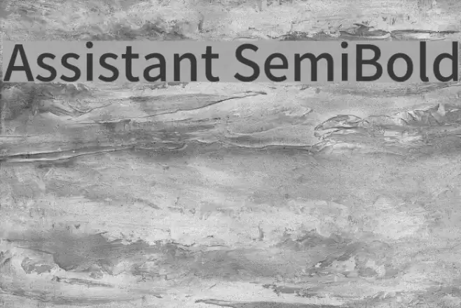 Assistant SemiBold Font examples