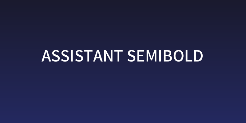 Assistant SemiBold Social Header