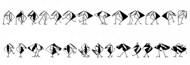 AssociationsBirds फ़ॉन्ट लोअरकेस