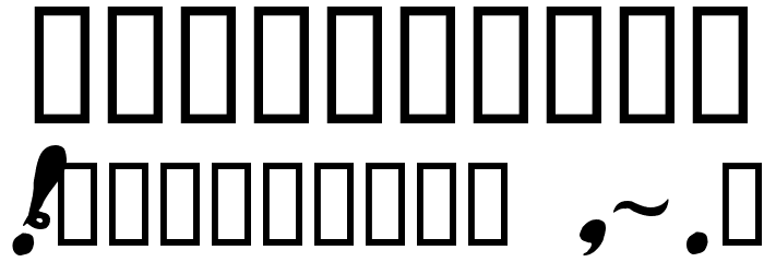 Asswipe Font OTHER CHARS