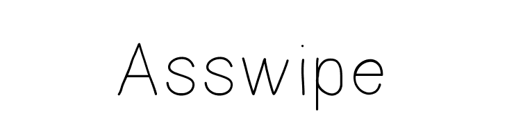 Asswipe  Free Fonts Download