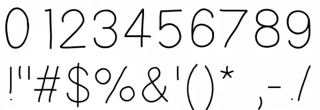 Asswipe Font OTHER CHARS