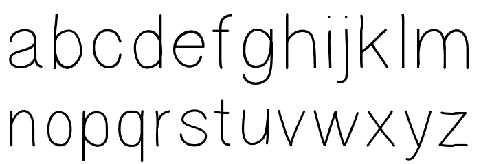 Asswipe Font LOWERCASE