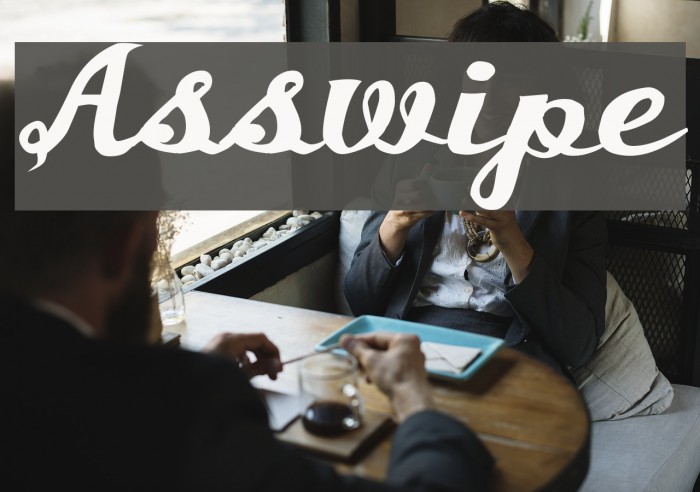 Asswipe Font examples