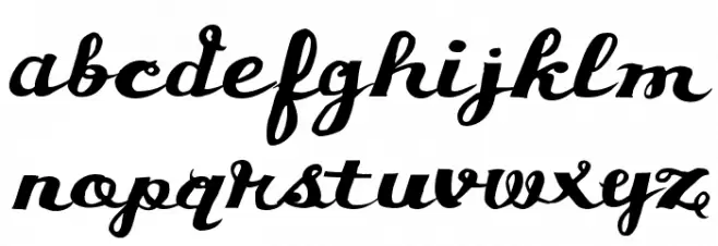 Asswipe Font LOWERCASE