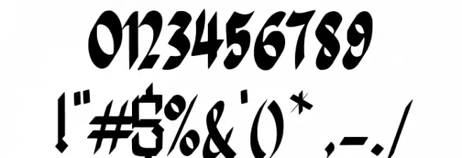 Assyam Regular Font OTHER CHARS
