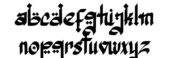 Assyam Regular Font LOWERCASE