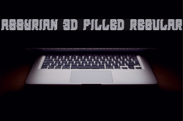 Assyrian 3D Filled Regular Example 2