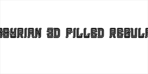 Assyrian 3D Filled Regular Logo
