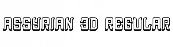 Assyrian 3D Regular 