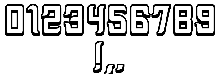 Assyrian 3D Regular Font OTHER CHARS