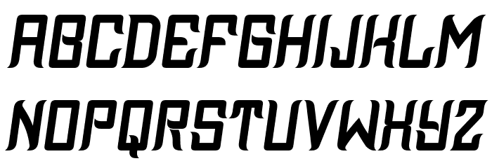 Assyrian Italic Font Litere mici
