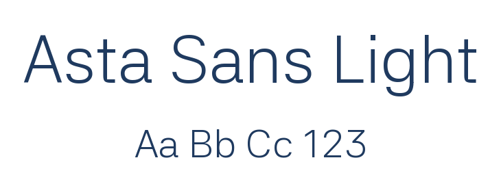 Asta Sans Light Font Preview