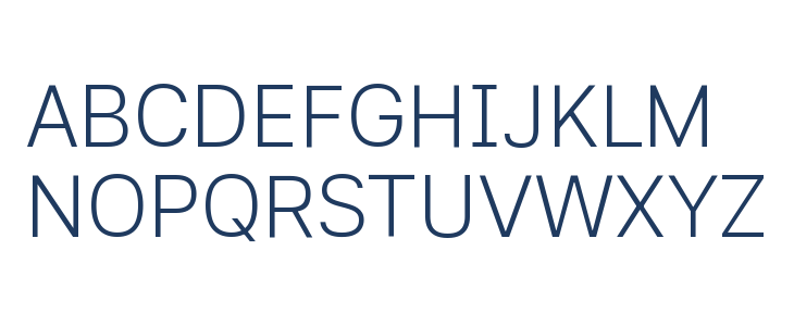 Asta Sans Light Uppercase