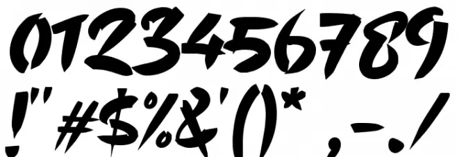 Astaga Dragon Font OTHER CHARS