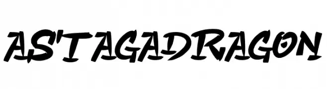 Astaga Dragon  Frei Schriftart Herunterladen