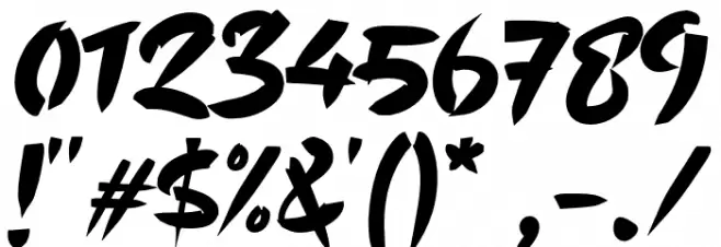 Astaga Dragon Font OTHER CHARS