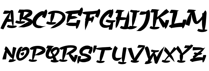 Astaga Dragon Font LOWERCASE