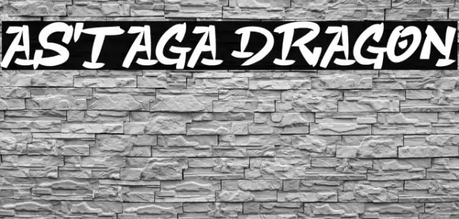 Astaga Dragon Font examples