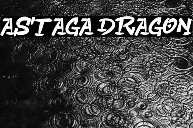 Astaga Dragon Font examples