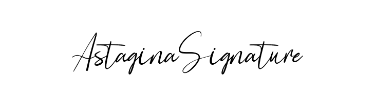 Astagina Signature  フリーフォントのダウンロード