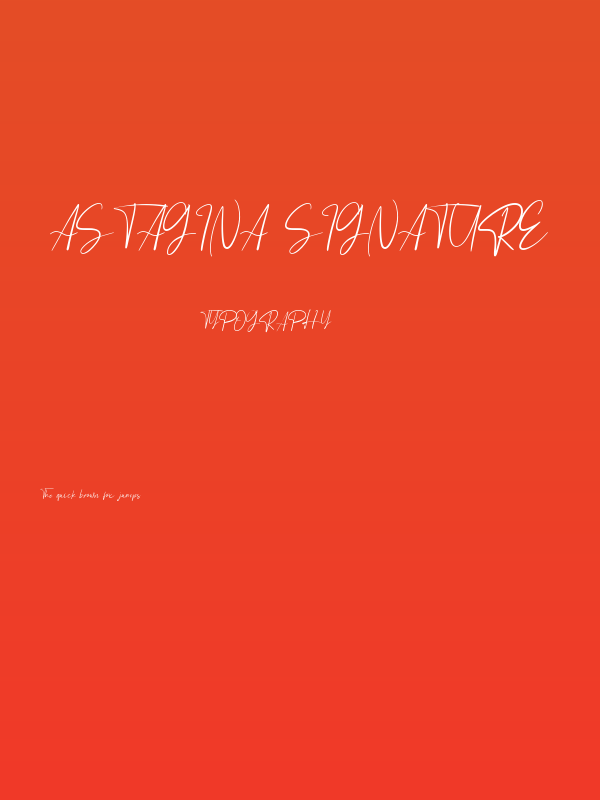 Astagina Signature Poster