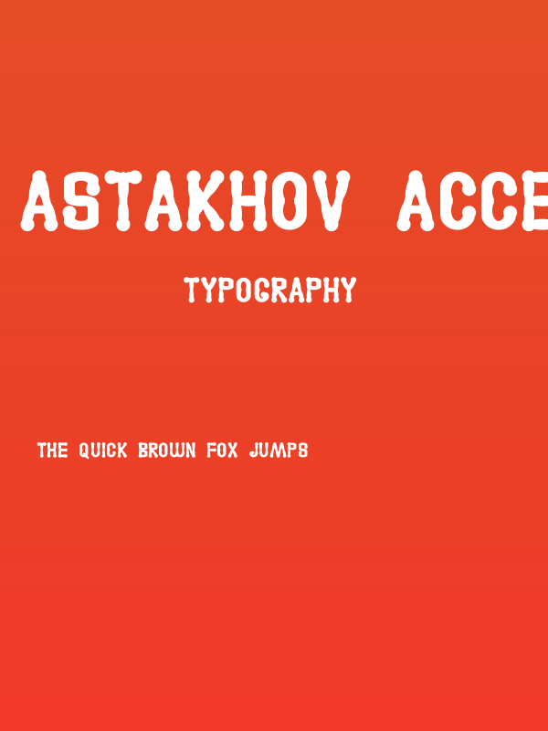 Astakhov Access Degree A Serif Poster
