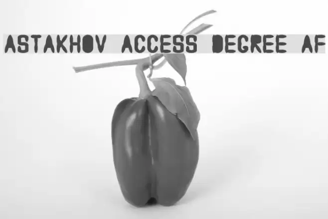 Astakhov Access Degree AF Font examples