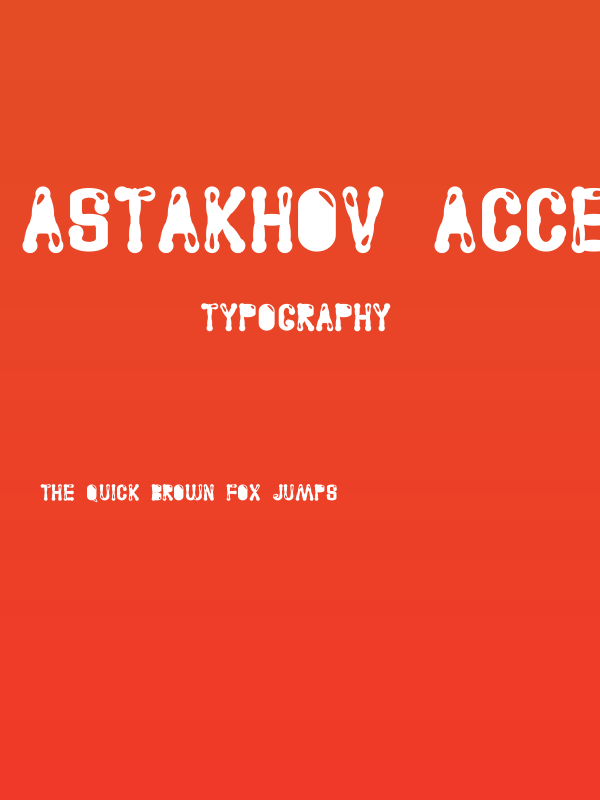 Astakhov Access Degree AGFSerif Poster