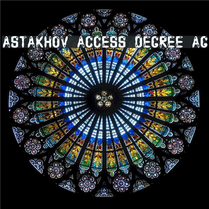 Astakhov Access Degree AG Example 3